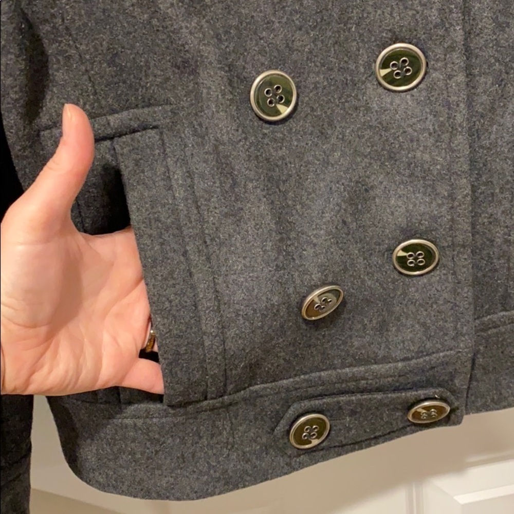 Express Wool Double Breasted Coat Euc - image 7